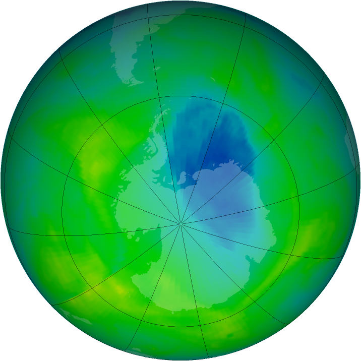 Ozone Map 1984-11-19